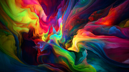 Colorful abstract background that showcases a vibrant gradient effect. 