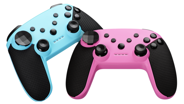 Wireless gamepad for gaming. Videogame controllers