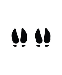 deer footprint icon, vector best flat icon.
