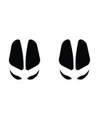 pig footprint icon, vector best flat icon.