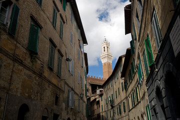View on the Duomo from the street of Sienna - Sienna - Tuscany - Italy
