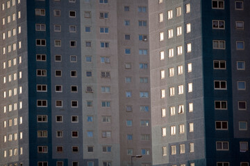 Detailed view of colourful building - Aberdeen - Scotland - UK