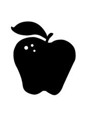 apple on black