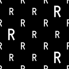 Alphabet R Uppercase Seamless Pattern M_2304002