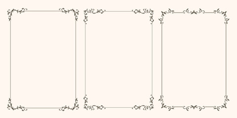Vector floral frame