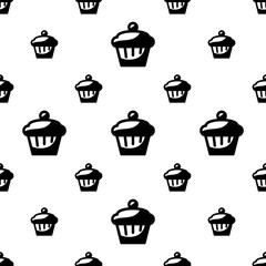 Muffin Icon Seamless Pattern M_2304003