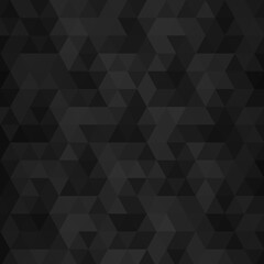 Black triangular background. Abstract vector template for presentation. eps 10