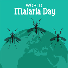 Vector illustration of a Background for World Malaria Day.