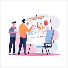 Business Growth Management Analysis Illustration
