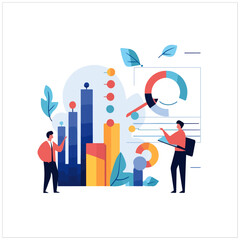 Business Growth Management Analysis Illustration