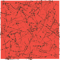 Imitation of a red wall or hot surface with cracks.