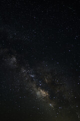 Landscape of the starry sky with the milky way.