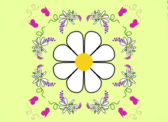 background with flowers