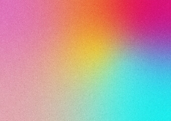 Colorful noisy gradient background in pink, yellow and cyan.