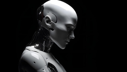 cyber robot with generative ai technology