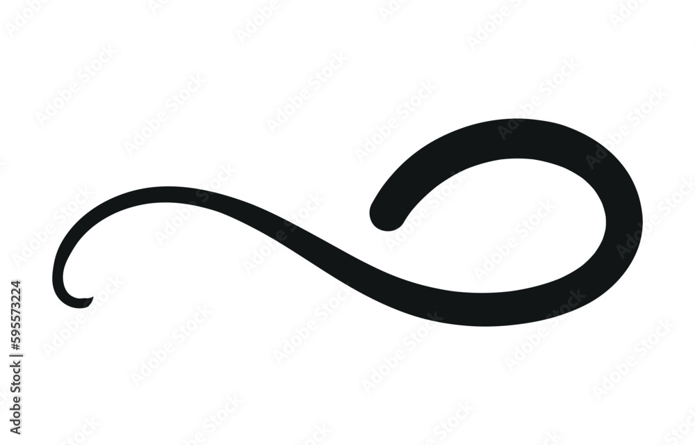 Poster swoosh, swash underline stroke set.abstract wavy thin line. squiggle elements. vector isolated illus