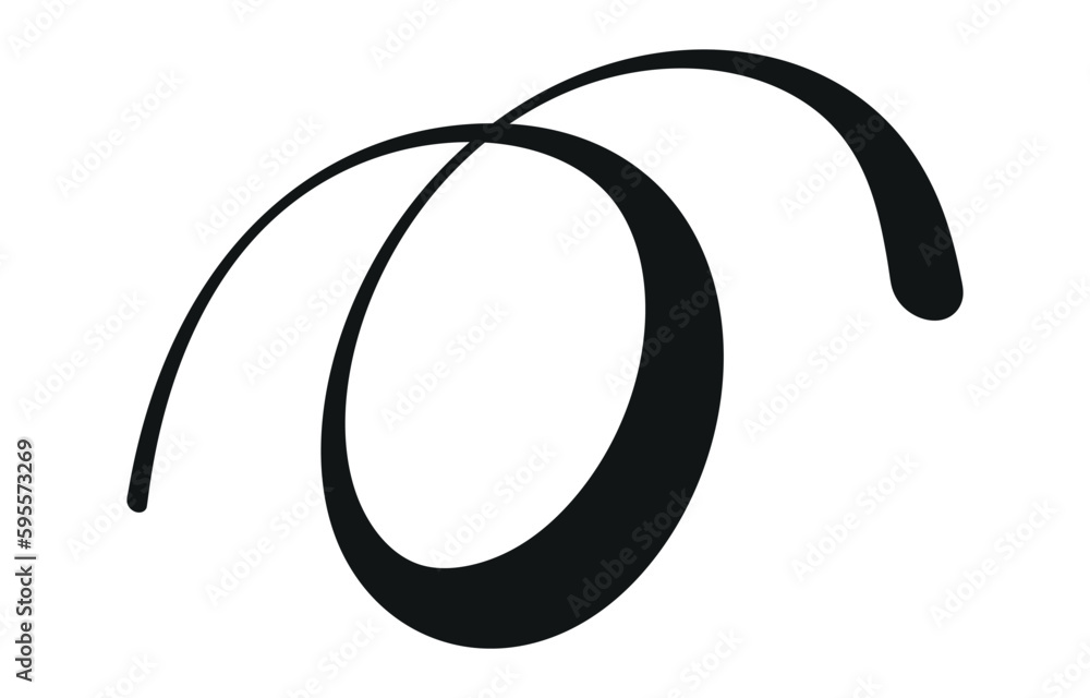 Poster swoosh, swash underline stroke set.abstract wavy thin line. squiggle elements. vector isolated illus