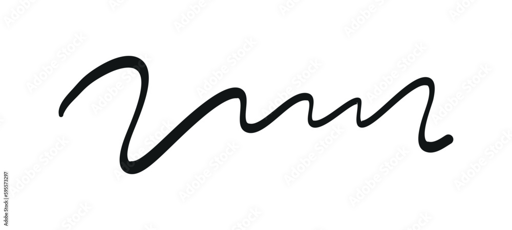Poster swoosh, swash underline stroke set.abstract wavy thin line. squiggle elements. vector isolated illus