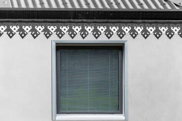 Fenêtre de maison créole traditionnelle 