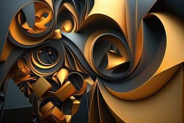 Abstract geometric composition,digital artwork for creative graphic design