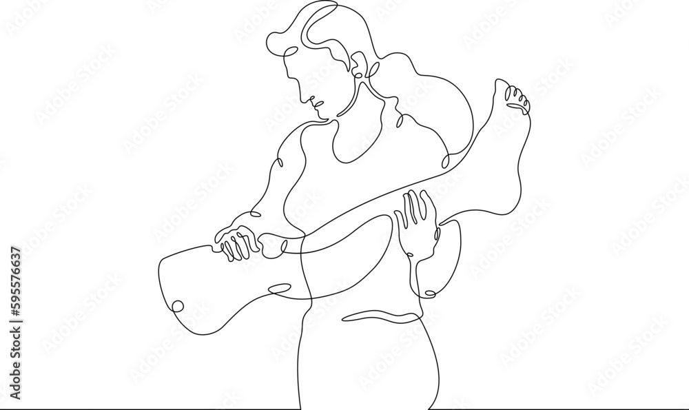 Aufkleber one continuous line. developer of cyber prostheses and implants. medical engineer. creation of bioni