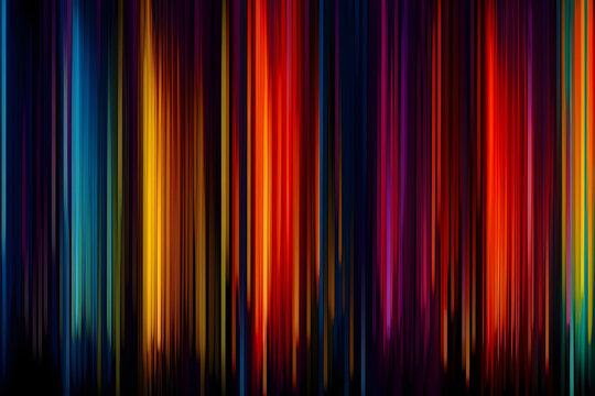 3d render, abstract minimal background, vertical multicolored lines, glowing in ultraviolet spectrum. Cyber space. Laser show. Futuristic wallpaper. generative ai