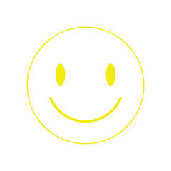 Smile Icon in trendy flat style isolated on white background. 