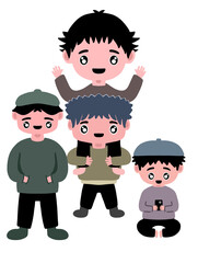smile boy, sad boy, happy boy, kids emotion, kids expression