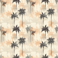 Seamless palm tree pattern, palms, trees, endless pattern