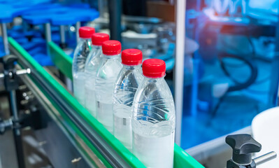 Production of liquid plastic bottle filling and packing machine