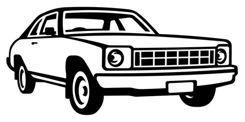 Classic Car SVG,  Muscle Car SVG, Car SVG, Retro car SVG, Car silhouette, Car Icon Silhouette