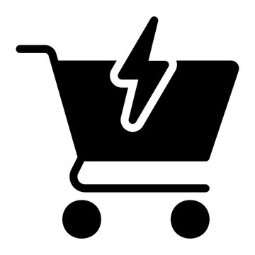 supply shock glyph icon