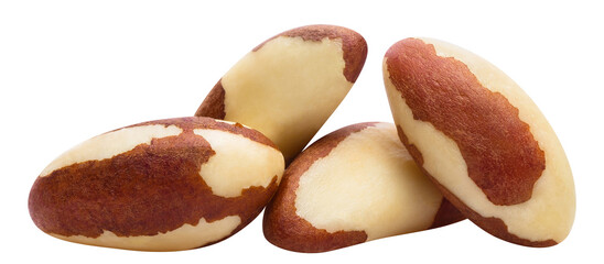 Delicious brazil nuts cut out