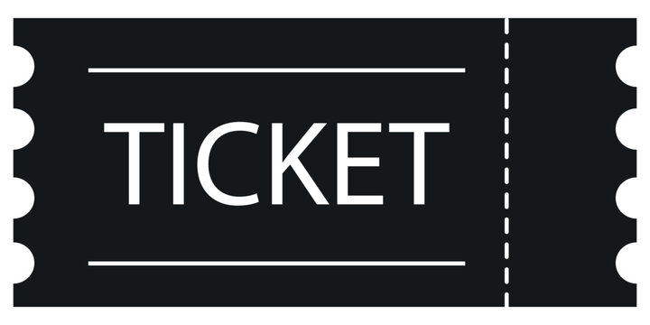 Ticket. Vector illustration ticket. Vector flat ticket illustration.