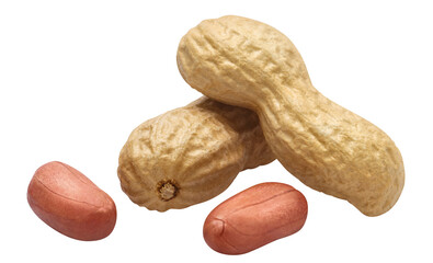 Delicious peanuts cut out