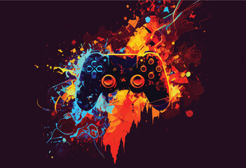 Gaming Control Abstract background