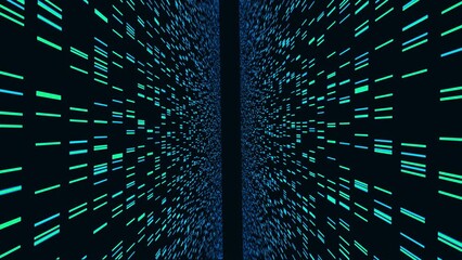 Big Genomic Data Visualization - DNA Test, Barcoding, Genome Map Architecture. Available in 4K video render animation footage. - Powered by Adobe