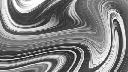 Creative black white and gray background liquid gradient image. Abstract fluid colorless wallpaper illustration