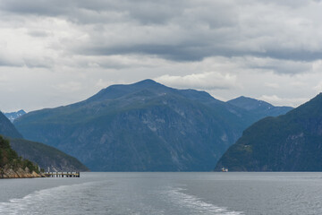 Landscape view of the Geirangerfjord, Norway