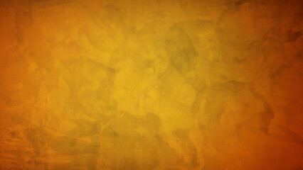 creative gradient yellow concrete wall, architectural exposed stucco used as background for modern concept design. gradient orange empty cement for editing text present on free space backdrop.