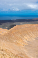 Beautiful volcanic landscape of Lanzarote, Canary  Islands