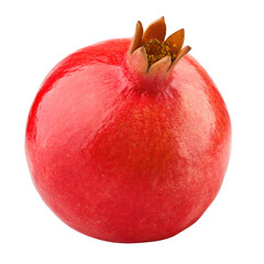 pomegranate isolated on white background, full depth of field