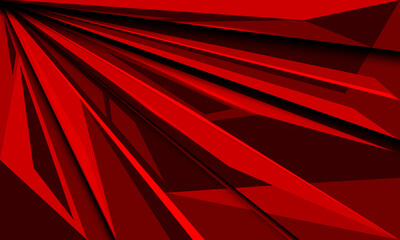 Abstract red speed zoom geometric design modern luxury futuristic background vector