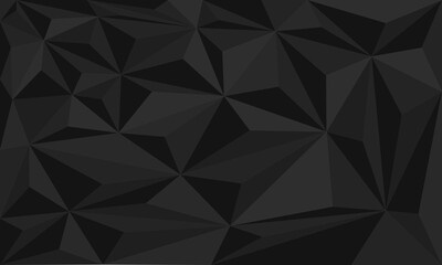 Abstract black grey triangle texture polygon geometric design modern futuristic background vector
