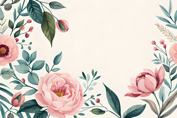 Fototapeta premium background with roses