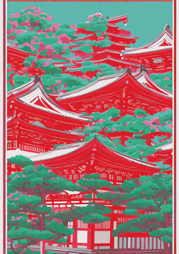 A set of vector backgrounds for text that capture the beauty of Asia in all seasons. From the iconic Mt. Fuji to the sunny fruits of Japan, Korea, and China, these backgrounds feature a mix of classic
