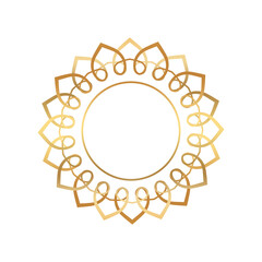 golden Frame circle Logo vintega and luxury_05