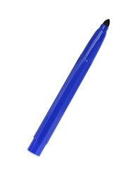 Blue marker isolated on white, top view