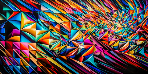 Retro Modern Art Grafik Paintbrush Malerei Illustration Digital Art Wandbild Hintergrund (Generative AI) Background Kunst Gemälde