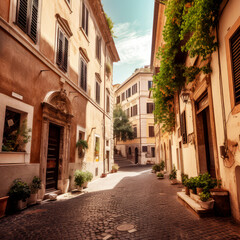 exploring the historic streets of Rome, showcasing the rich history and culture of this iconic Italian city ai